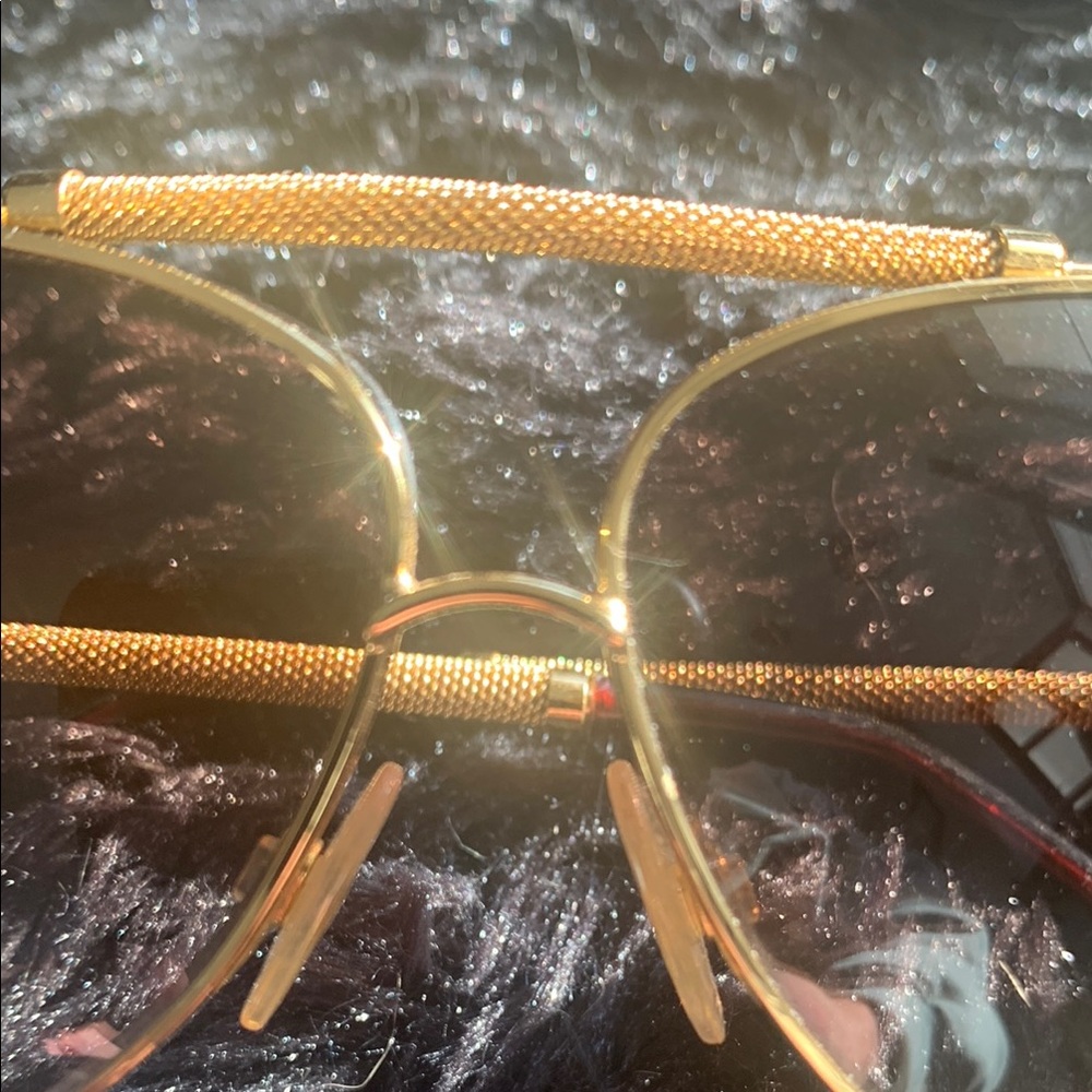 Roberto Cavalli Gold Sunglasses Aviator Style - Picture 5 of 7
